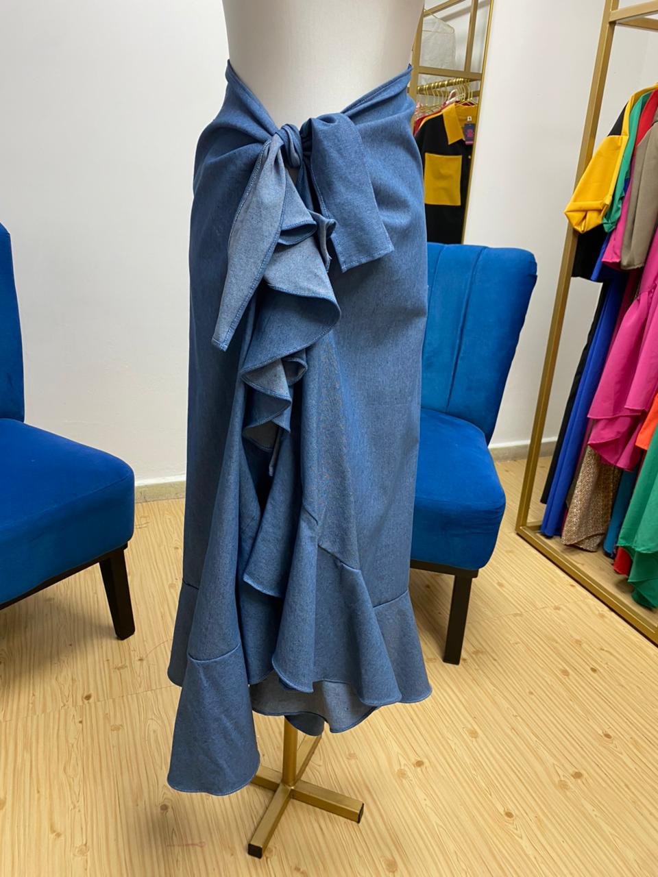 Falda denim